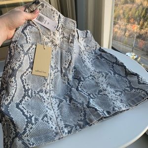 Aritzia Snakeskin Skirt